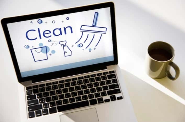 Disinfect & safely clean your laptop