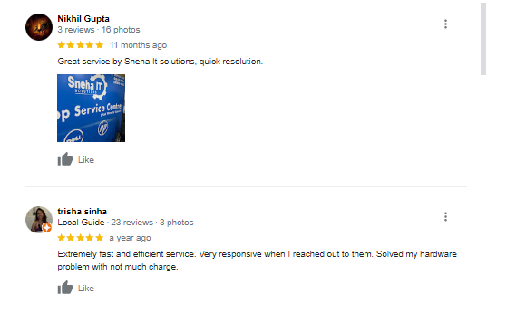 sneha it solutions - customer reviews